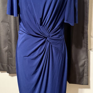 Lauren Ralph Lauren Womens Size 16 Blue Dress